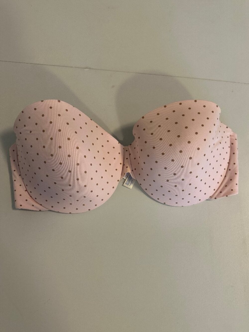 GapBody Pink Polka Dot Strapless Convertible Bra 36D